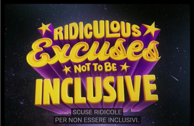 Ridiculos excuses, not to be inclusive